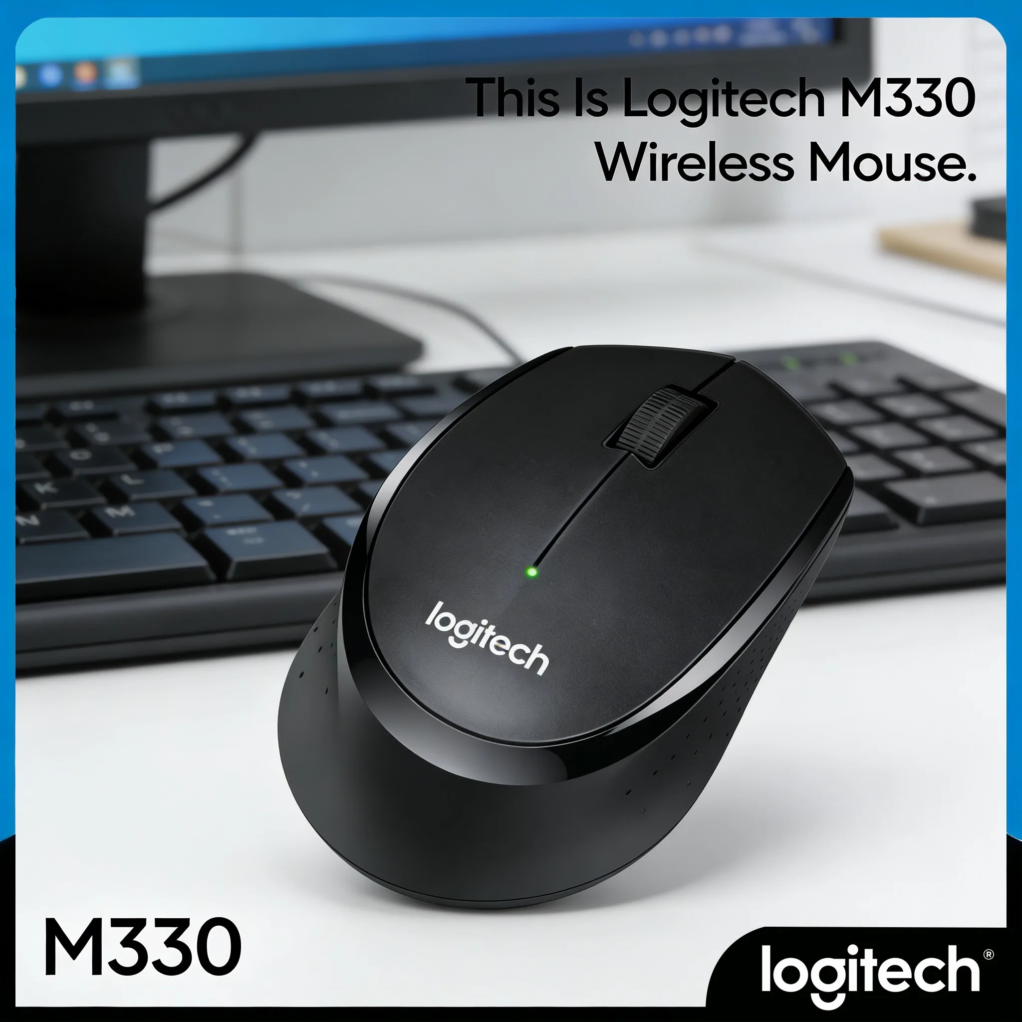 

M330 Long-Lasting Wireless Mouse 24-Month Endurance AA Battery Design
