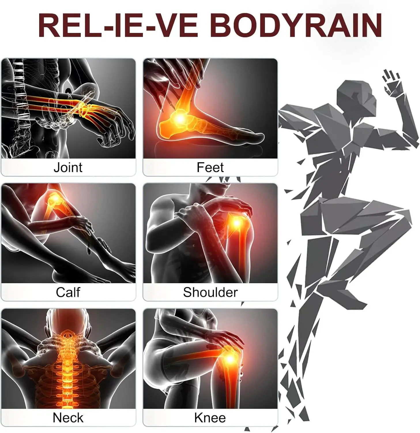 30W LED Red Light Therapy Lamp with Stand 660nm &850nm Near Infrared Light Device for Relief Muscle Joint Pain Facial Skin Care