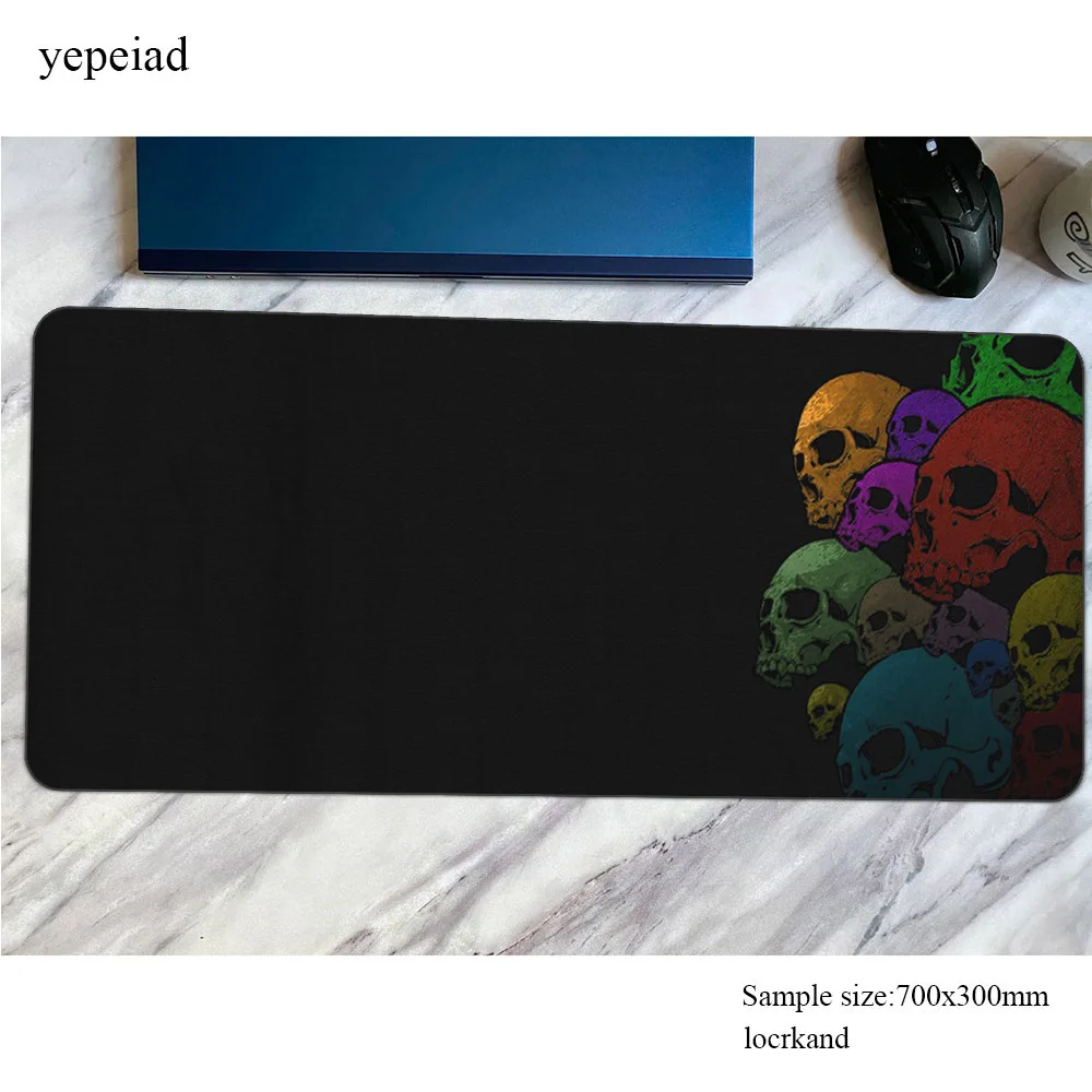 Dark Horror Skull Mouse Pad Mats Non-Slip Computer Mouse Mat Gaming Accessories Gamers Printed Mousepad Keyboard Games Gamer