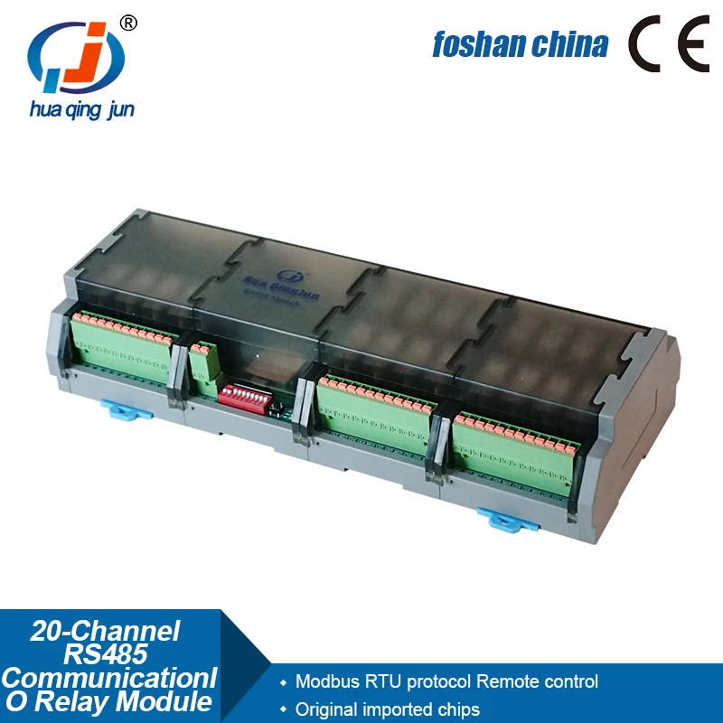 Chingjun 20 Inputs 20 Outputs RS485 Ethenret Relay Module Modbus RTU & TCP G2R-1 10A Input NPN PNP RJ45 Relays for PLC