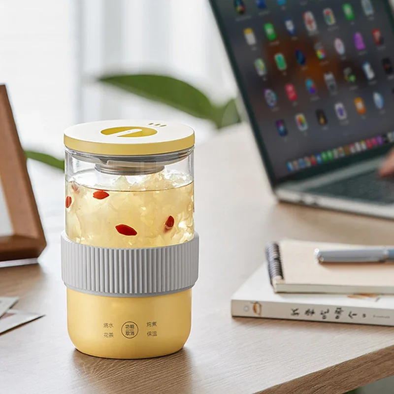 220V Electric Kettles Automatic Glass Health Kettle Pot Portable Mini Cooker Tetera Electrica Stove/Tea Boiler Beverage Warmer