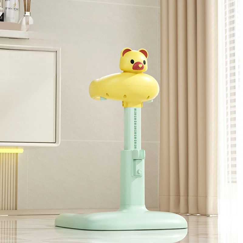 ‌Cartoon Design Baby Bath Chair -Adjustable Standing Shower Stand  -Ergonomic Backrest Shower Stool- Safe Infant Bathing Support