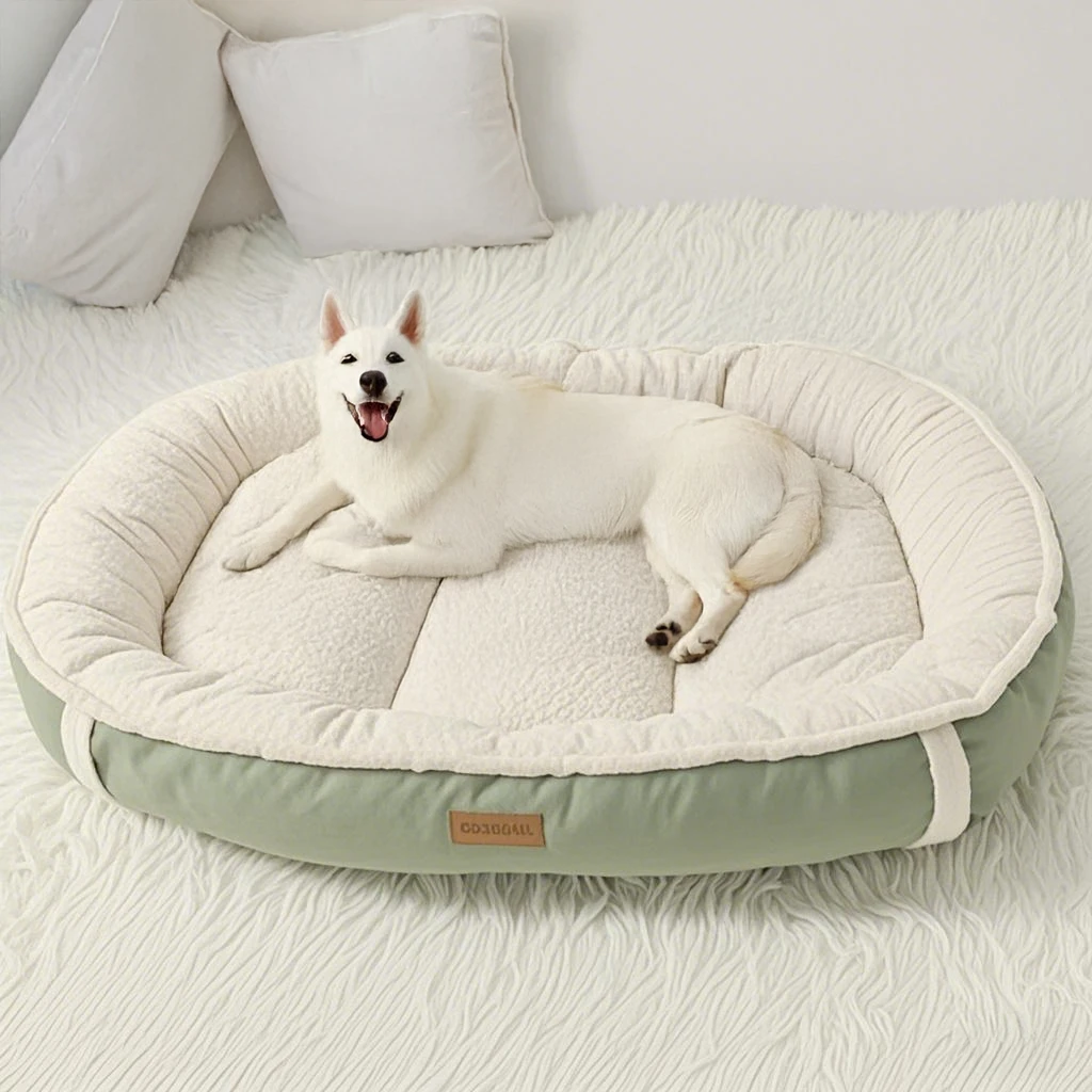 Winter Thicken Plush Dog Bed for Small Medium Dogs Cats Warm Anti Slip Mat Soft Cushion Pet Bedding Golden Retriever Corgi Puppy