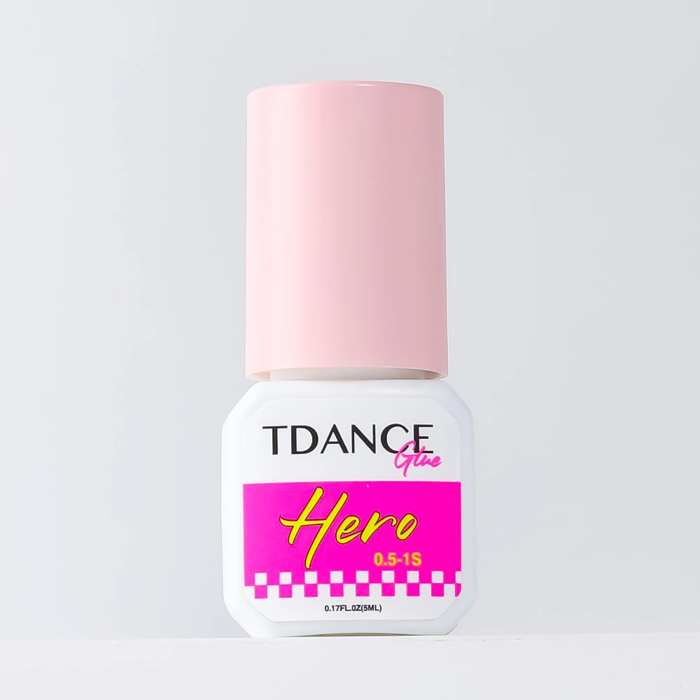 TDANCE 0.5-1秒速乾 ヘローアイラッシュエクステンション グルー 5ml アップグレードパッケージ 長持ち 7-8週間持続 アイラッシュエクステンション用