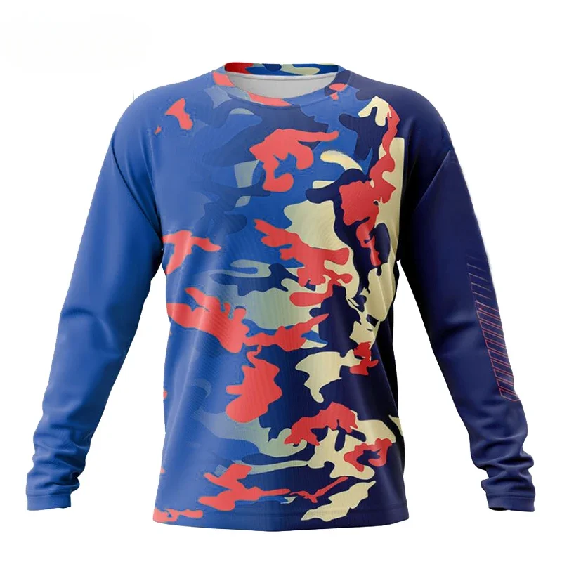 2023 Men's Fishing Long Sleeves Comfortable Breathable UV Protection  Performance Clothing Fishing Long Sleeve Roupa De Pesca image 5