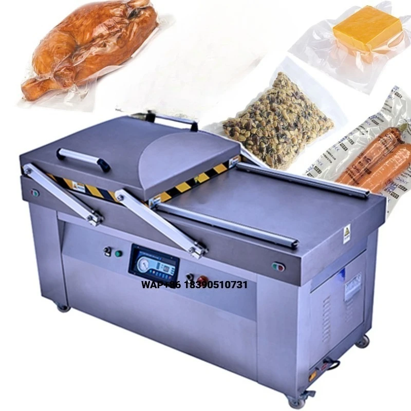 Fish Airtight Packaging Machine Vacuum Packer Double Chamber Meat Vacuum Packing Machine Food Vacuum Sealer Machine Industrial
