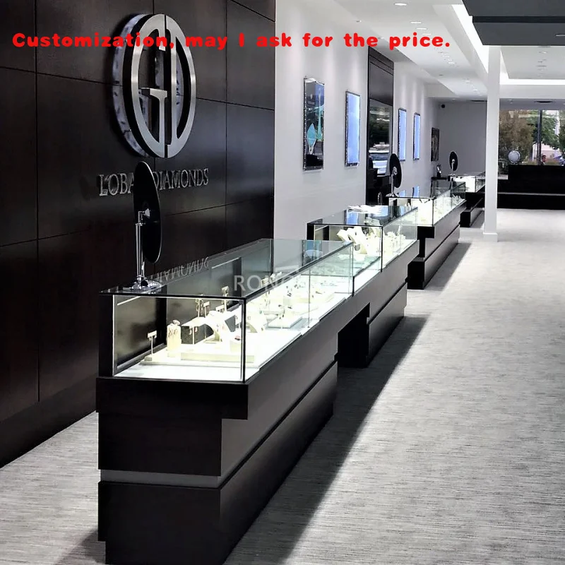 custom.Hot Sale Jewelry Showcase Custom Design Jewelry Furniture Jewellery Display Cabinet 3d Design Jewelry Store