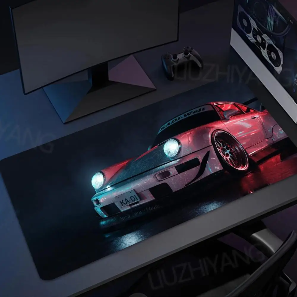 

Крутой игровой коврик для мыши с спортивными автомобилями, большой игровой коврик для мыши XXL, офисный коврик для клавиатуры, резиновые противоскользящие коврики для мыши, длинный настольный коврик для киберспорта и геймера