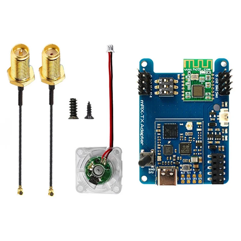 

-A99Z Mavlink 2.4GHZ TX Module Kit With TCXO 13-30Dbm Built-In Bluetooth And 5V Fan Controller For Long Range RC Models