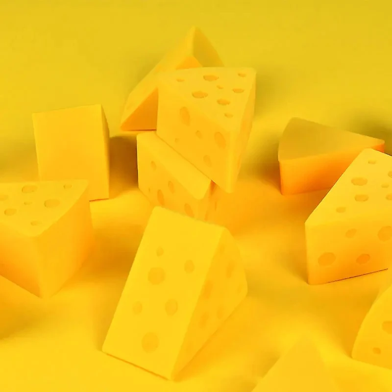 Soft Cheese Puff Maquiagem Esponja, Triângulo Fan Tool, Ferramenta de beleza, Smooth Blenty, Maquiagem úmida e seca, Possua sua etiqueta, Logotipo personalizado