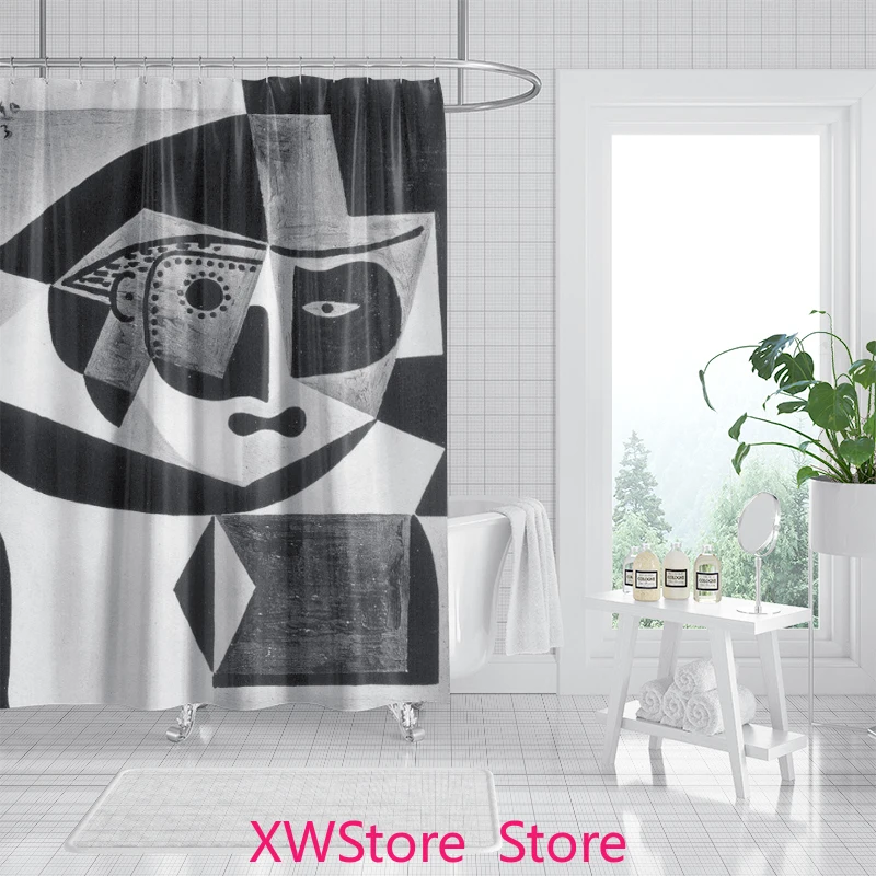 

Your Bathroom Is Missing A Painting Original Abstract Art Shower Curtain Mold Proof Waterproof No Need To Drill Holes