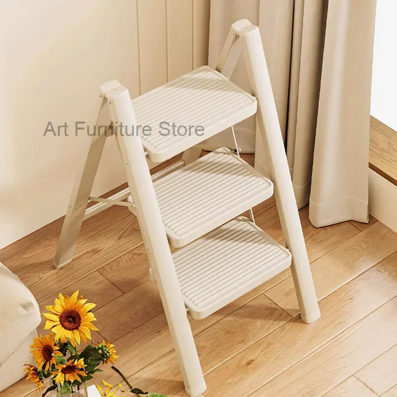 Luxury Foldable Step Stools Lightweight Free Shipping Scaffolding Telescoping Bathroom Ladders Platform Metal Escalera Furniture