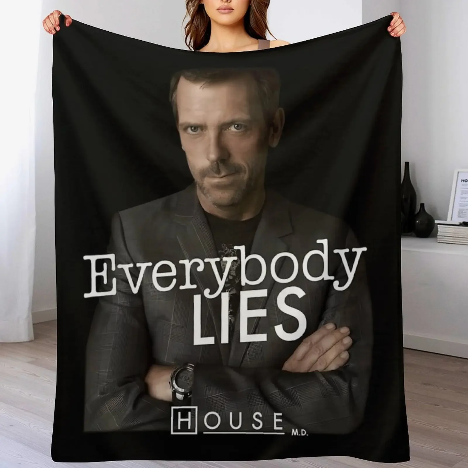 House TV Show Everybody Lies Throw Blanket Air Conditioner Soft Blanket for Office Home