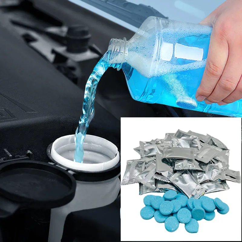 20 PCS Car Windshield Cleaner Effervescent Tablet for Peugeot 106 206 306 406 407 107 207 307 205 2008 3008 4008 5008 Accessory