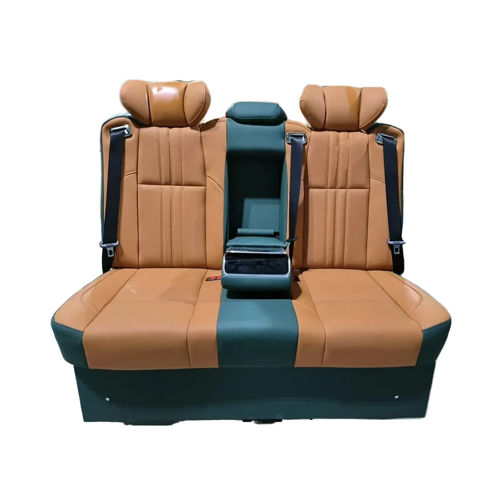 Multi-Function Aero Leather Car Seats with Touch Screen Controlled Drawer & Sofa Bed Modified for Optimal Comfort
