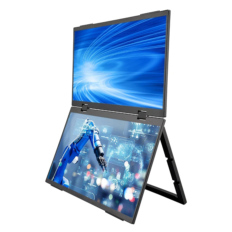 

15.6 Inch Foldable Dual Screen Portable For Laptops Windows