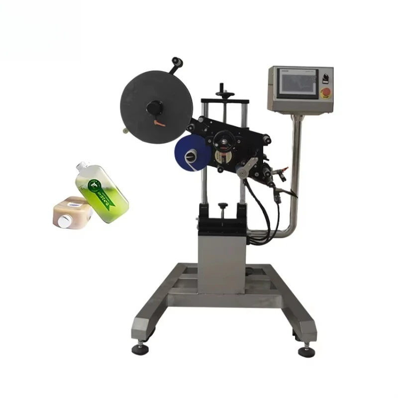 PLC-controlled electric labeling machine for multi-sided self-adhesive printing bottle bags on metal/paper/glass/cans