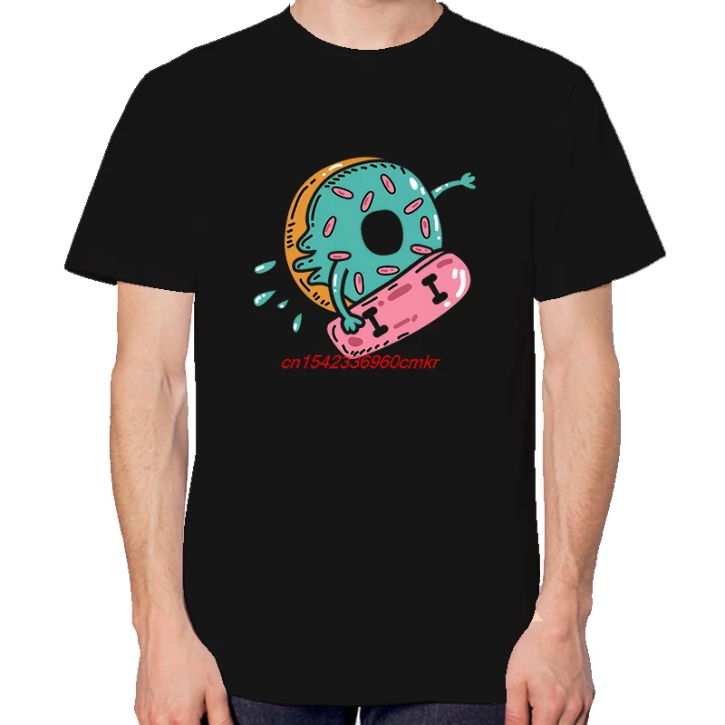 Summer Cotton Men's T-Shirt Donut Stress Just Do Your Best Fashion Graphic T Shirts New Shirts And T-Shirts Round Neck T-Shirt