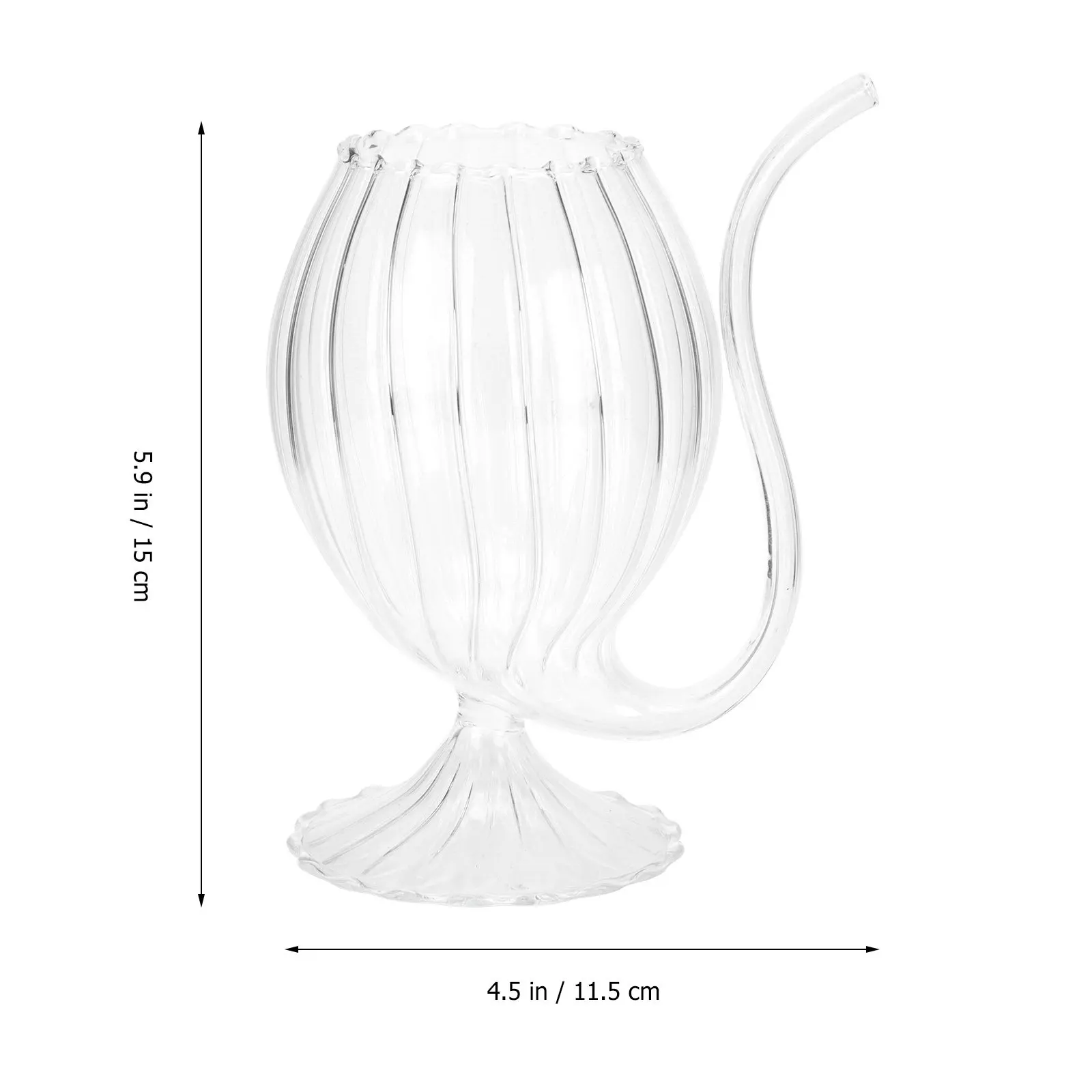 1Pcs Creative Vampire Themed Wine Glass Cup with Straw Premium Glass Beverage Container for Halloween Party Juice