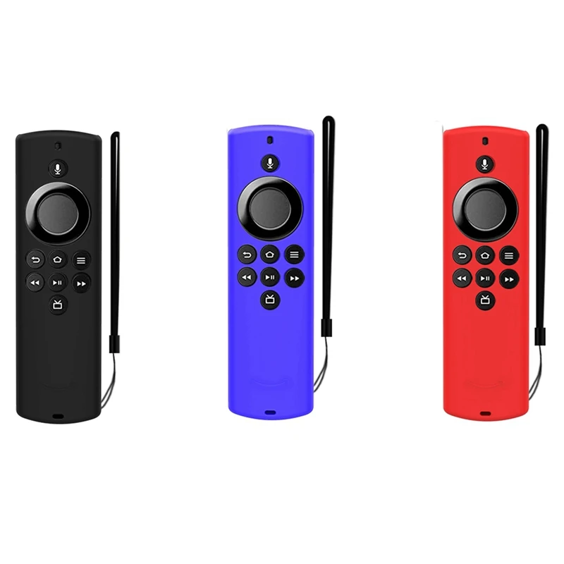 เคสป้องกันรีโมทคอนโทรลสำหรับ Alexa Fire TV Stick Lite แบบพกพาได้ฝุ่นปกป้องผิวซิลิโคนสำหรับรีโมท