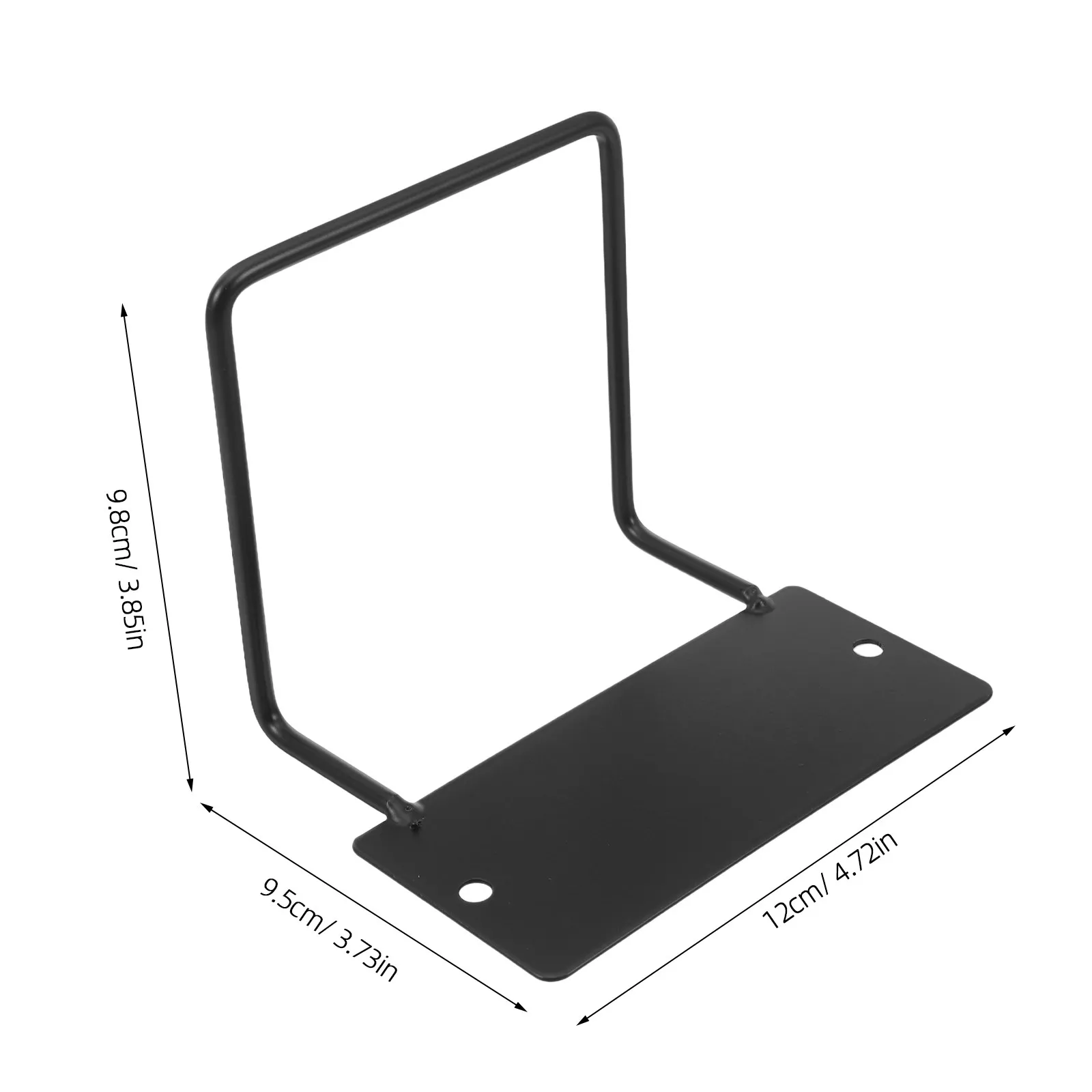 Mattress Slide Stopper 10Cm Height Iron Anti-Slip Bed Sliding Holder Nodrill Design Wooden Bed Frame Retainer Bar Black Mattress