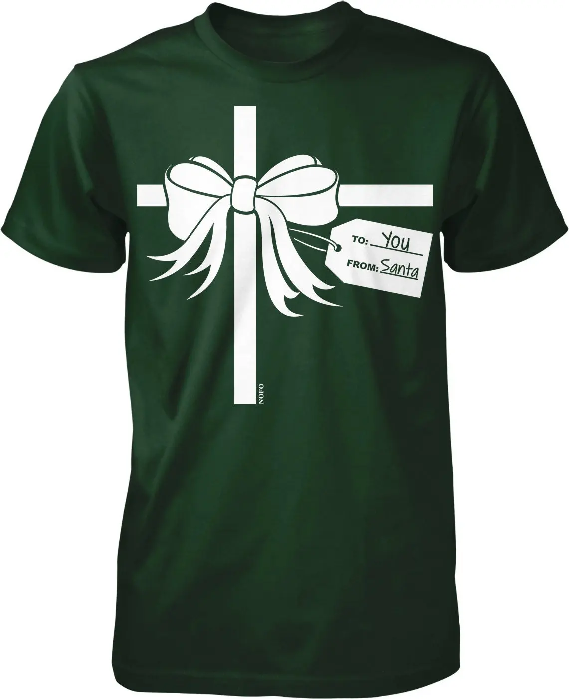 Wrapped Christmas Present from Santa Men's T shirt HOOD_00668