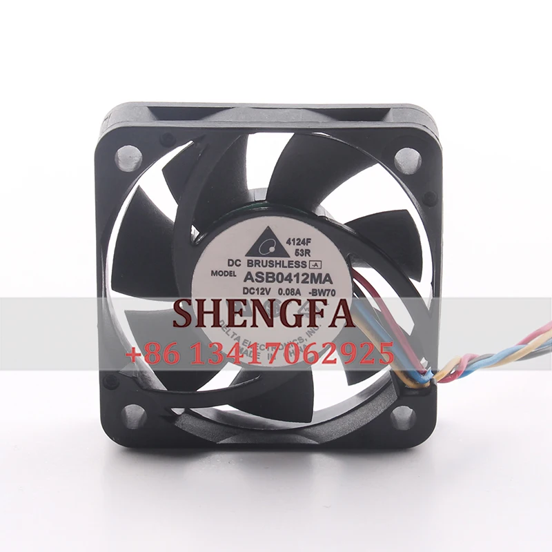 The new Delta 4CM 40X40X10MM 4010 switch ultra-quiet PWM 4-wire speed regulation ASB0412MA DC12V 0.08A cooling fan