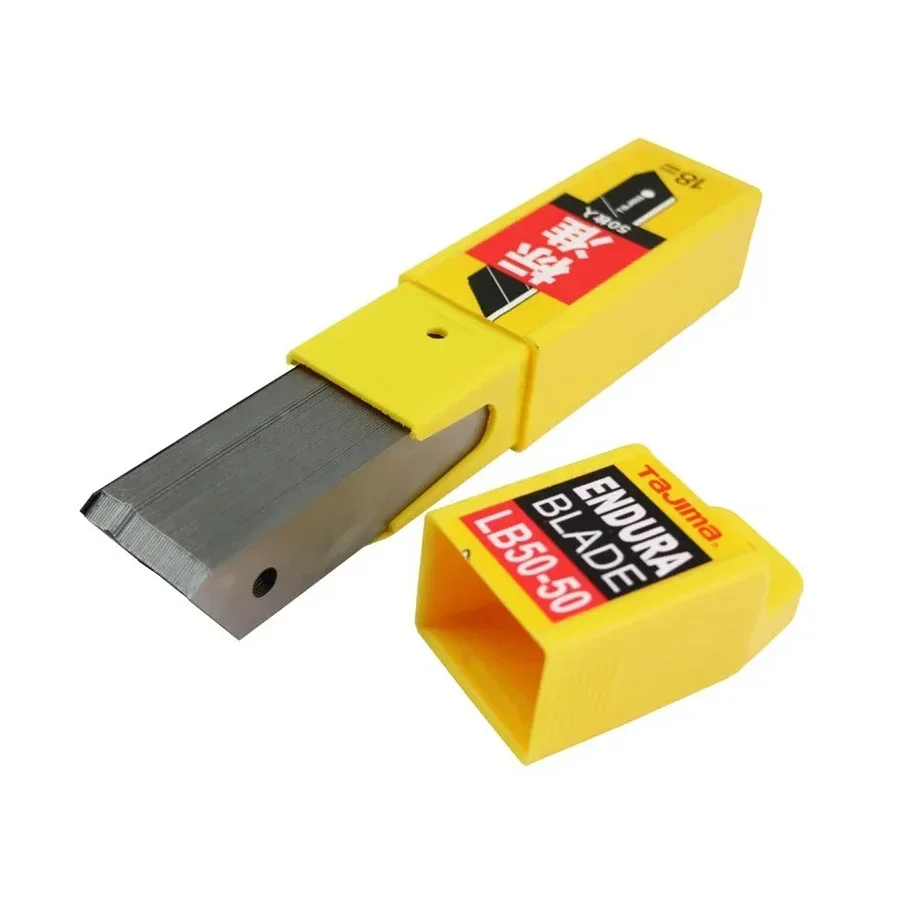 TAJIMA LB50-50N ใบมีดสํารอง 18มม. 50 ตัว 60 °   ใบมีด Sharp Endura เปลี่ยนมาตรฐานรูปตัว L สําหรับคัตเตอร์ 1102-0193