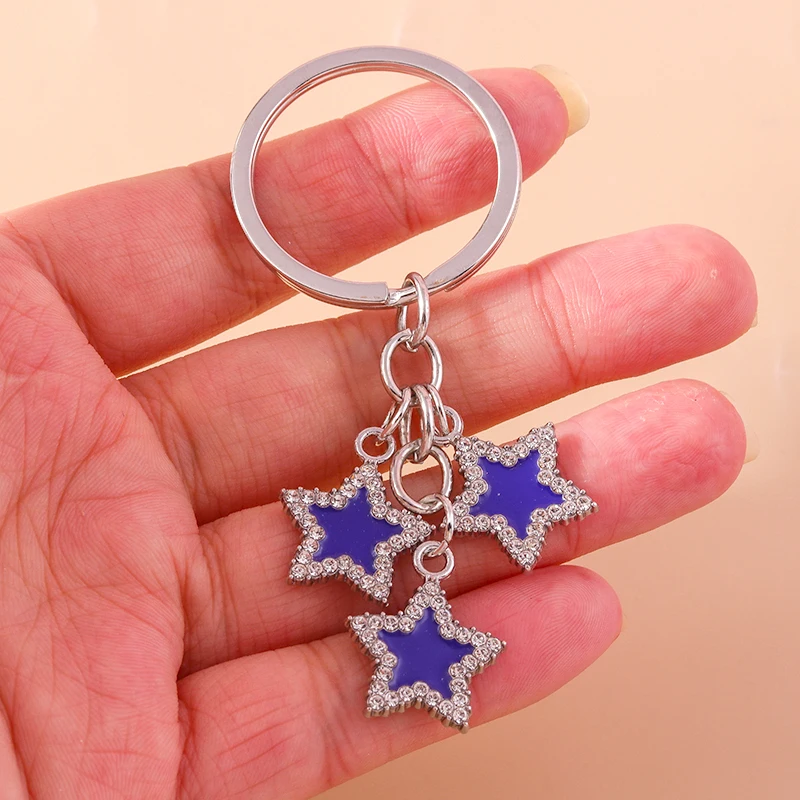 Aihua Y2K Schlüsselanhänger Kristall Stern Schlüsselanhänger für Frauen Männer Freundschaft Geschenk Handtasche Dekoration handgemachten Schmuck – Detail 20