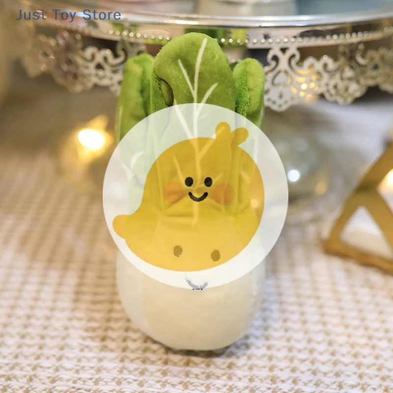 [JT] 1Pc Chaveiro de Pelúcia Fofo em Formato de Repolho, Pingente de Boneco Vegetal de Desenho Animado para Mochilas, Decoração de Bolsas e Carros, Presentes