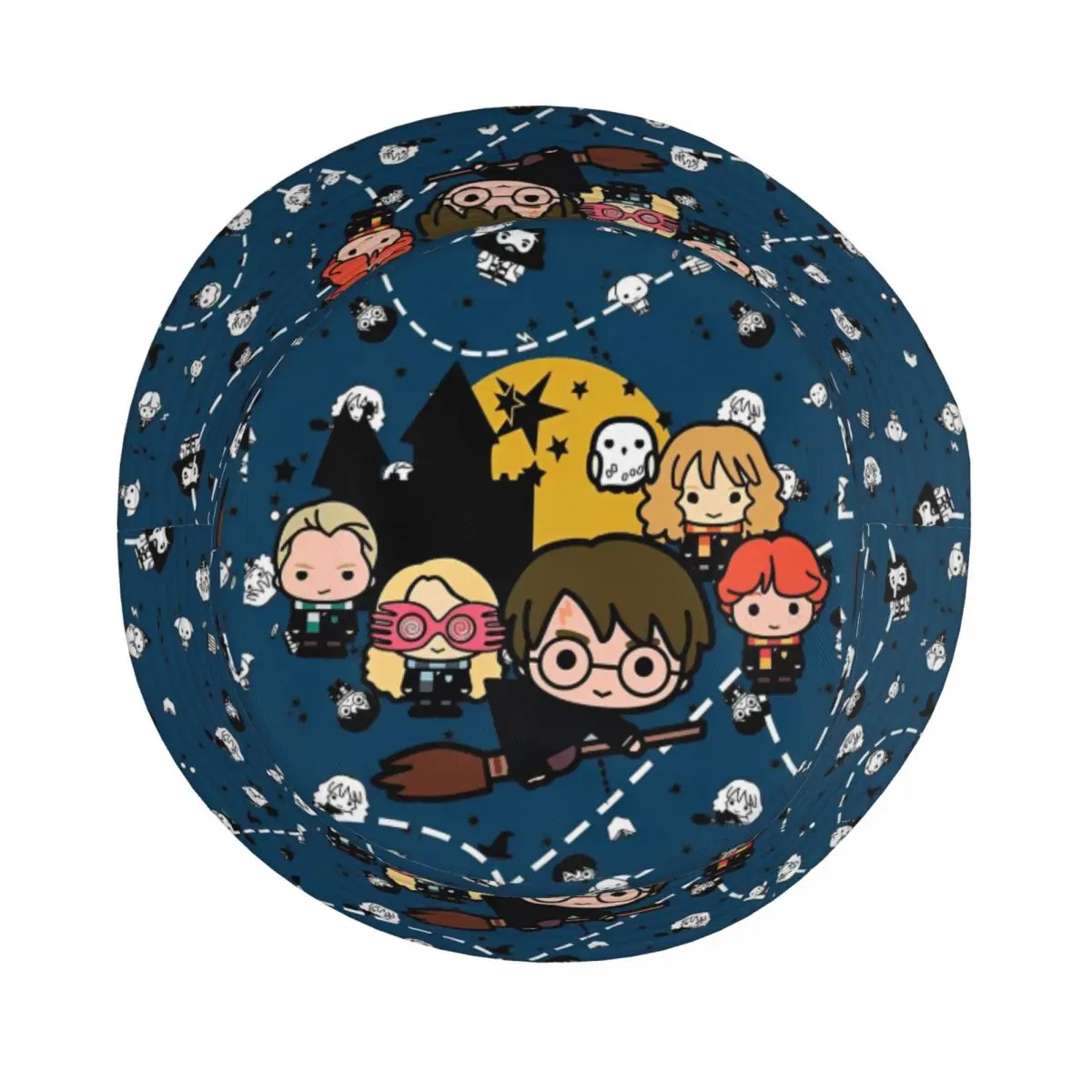 Copricapo da spiaggia Harrys Potters Magic School Merch Cappello da pescatore Cappelli da sole unisex Kawaii