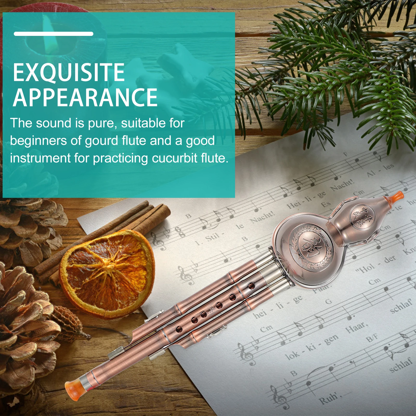 

Gourd Silk Chinese Musical Instrument Element Cucurbit Flute Ethnic Pp Instruments