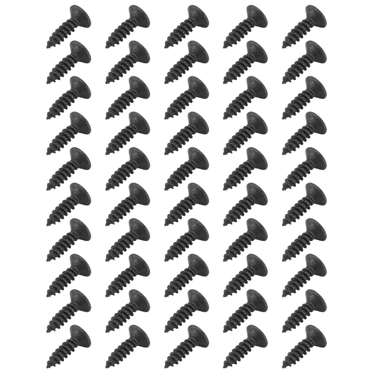 SMIEA 50 tornillos para golpeador de 3 mm para guitarra estilo Fender Strat (negro)