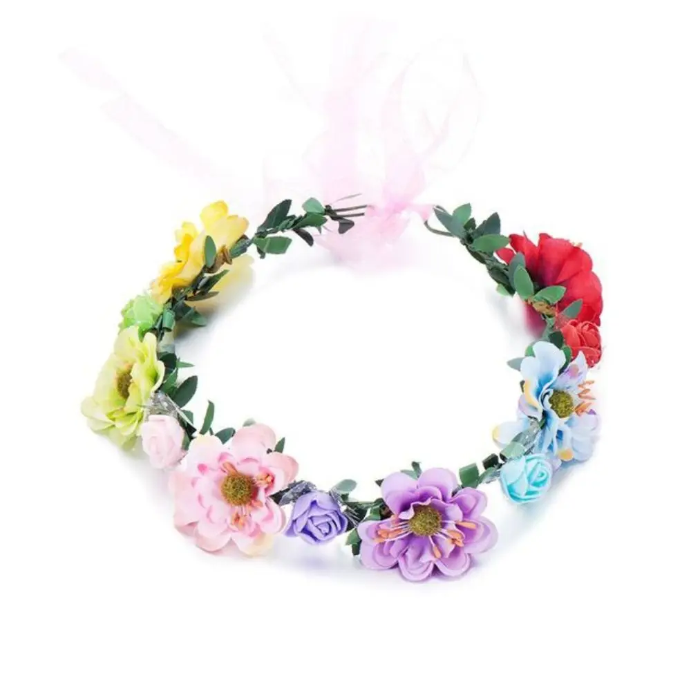 

Flower Headband New Hair Hoop Party Bride Wedding Women Headwear Rose Flower Floral Tiara Headband Flower Crowns Headband