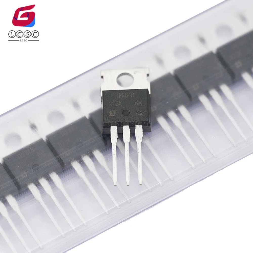 

10Pcs/Lot Original IRF840 transistor 500V 8A 125W Power MOSFET N-Channel IRF840PBF TO220AB Fast Switching