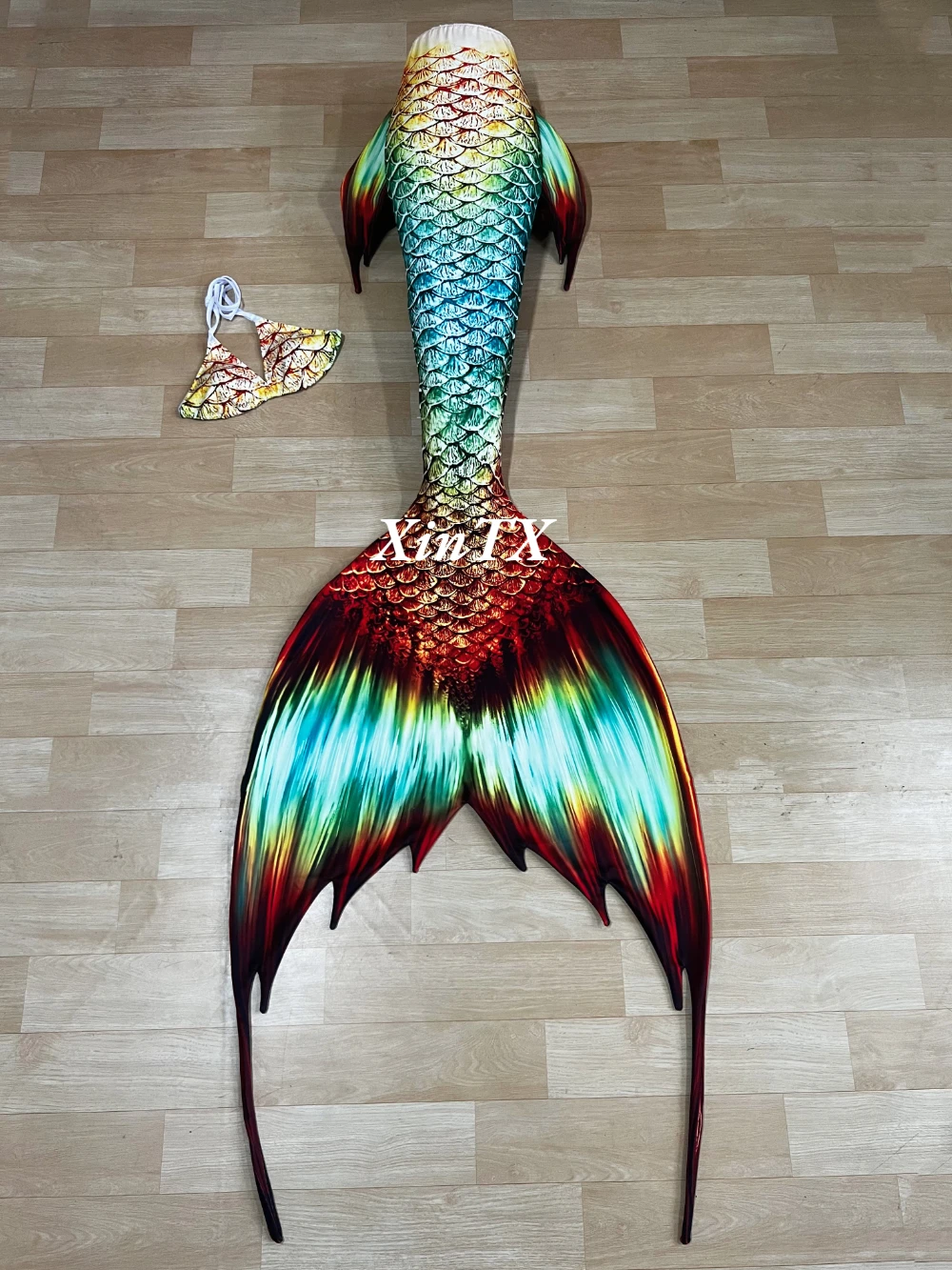 Adults Mermaid Tail Swimsuit Can Add Monofin Swimming Cosplay Green Blue Tail Mermaid Halloween Oceanariums Workers