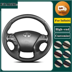 Braid Car Steering Wheel Cover For Infiniti M M30 M35 M37 M56 M30d M35h Nissan Murano 2010-2021 Steering Wrap Car Accessories