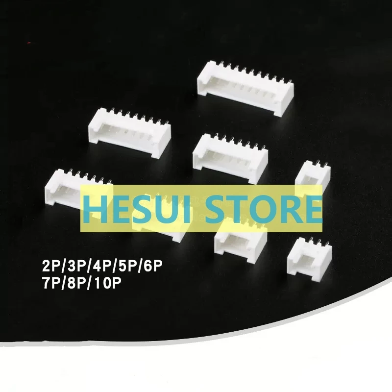 10 PCS HY2.0 2/3/4/5/6/7/8/10P Straight pin 2.0mm spacing connector with buckle Strap locking connector