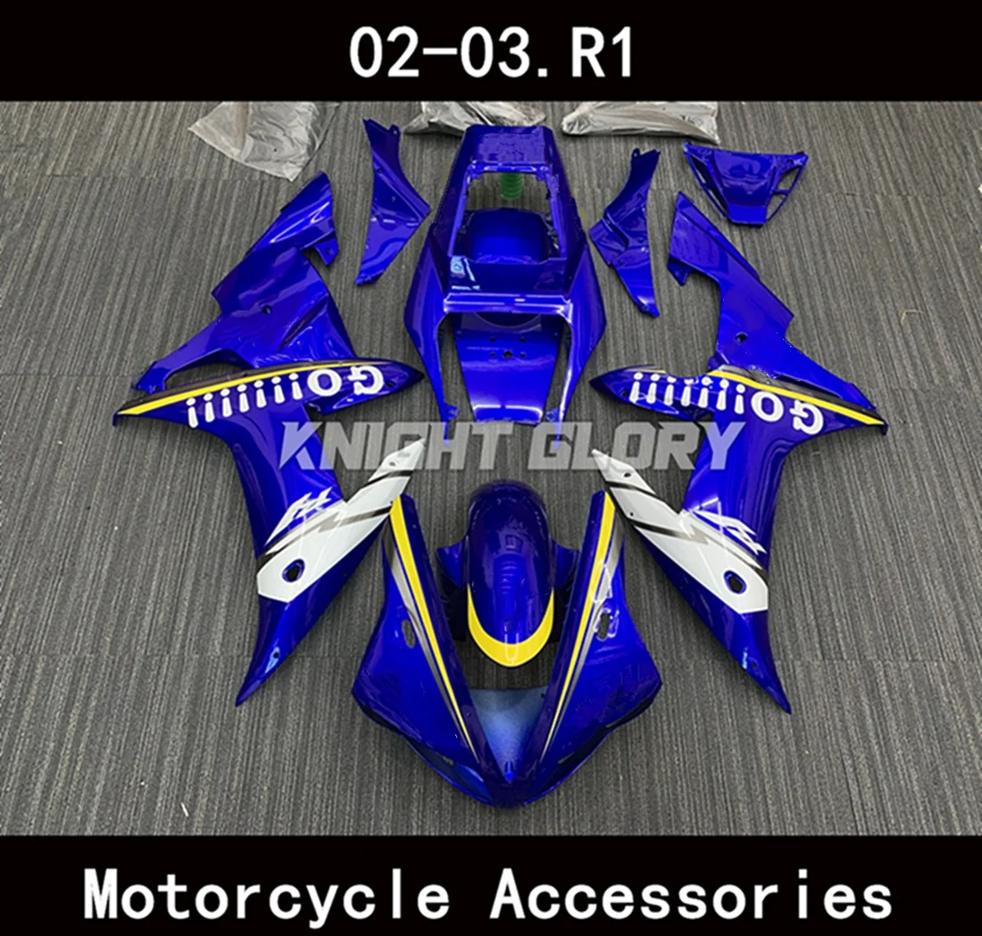 

Suitable for YZF-R1 YZF R1 2002 2003 Motorcycle Shell Fairing Spoiler Bodywork Set ABS Injection Molding RN09