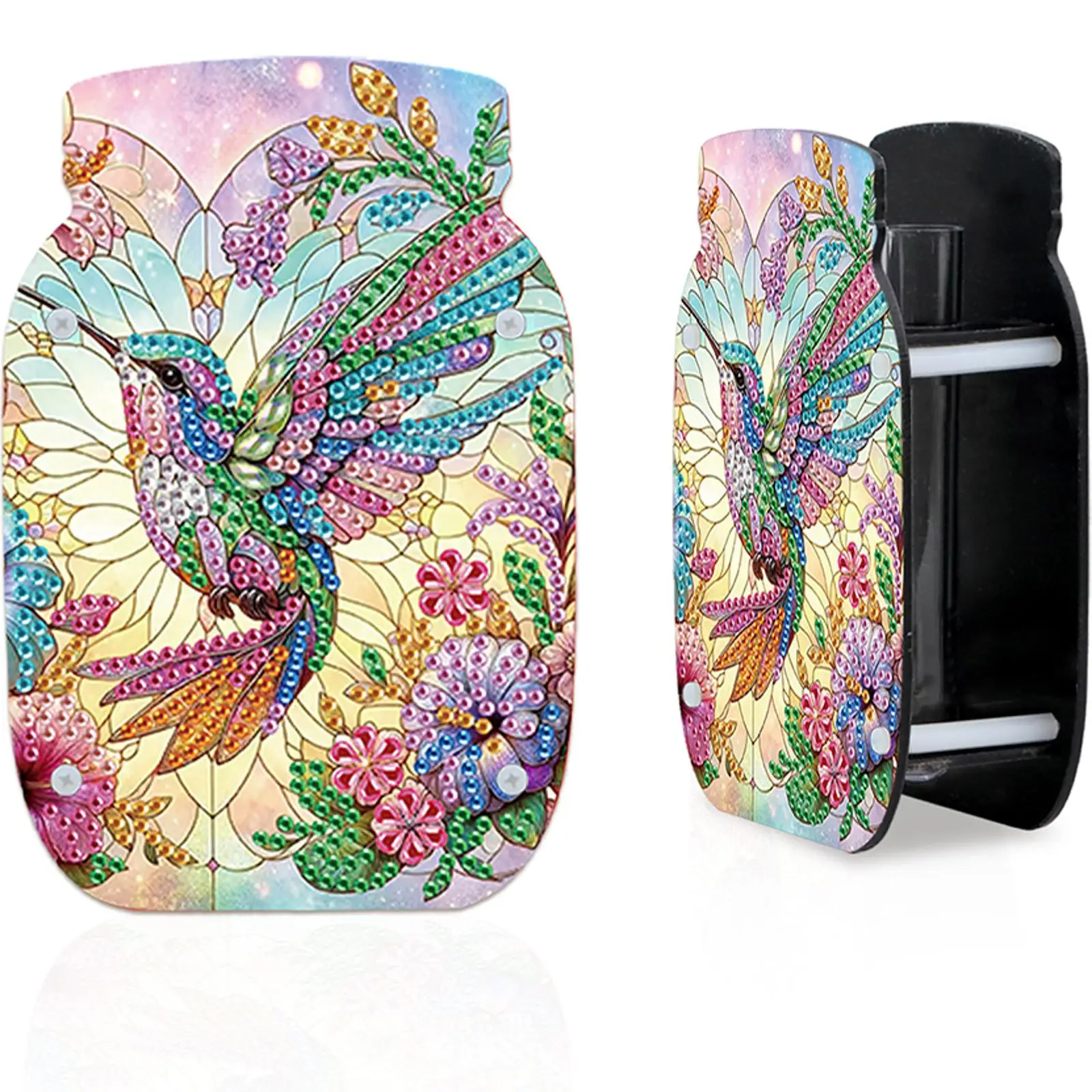 

Hummingbird Acrylic Double Sided Special Shape Diamond Painting Vase for Home