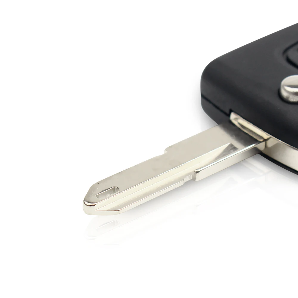 KEYYOU modificato pieghevole Flip Remote Key Shell 2 pulsanti per Peugeot 106 206 306 406 Citroen C2 C3 Xsara Picasso