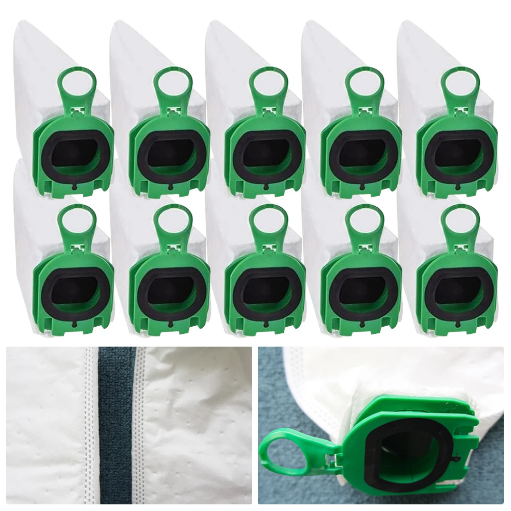 10pcs Vacuum Dust Bags Part For Vorwerk Kobold VB100 FP100 FP 100 Vacuum Cleaner Dust Bags Replacement Household Cleaning Tool