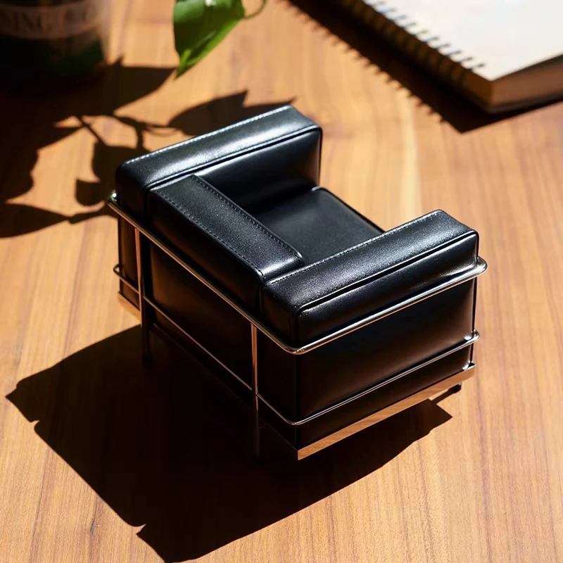 1928 Mini Furniture Museum Figure Art Collection Design Ornament Corbusier LC3 Sofa 6:1
