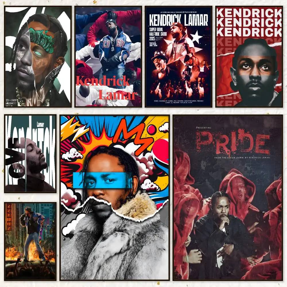 Band Rock Kendrick Lamar Poster HD Waterproof Wall Art Posters Self Adhesive Bedroom Living Room Home Decor Gift