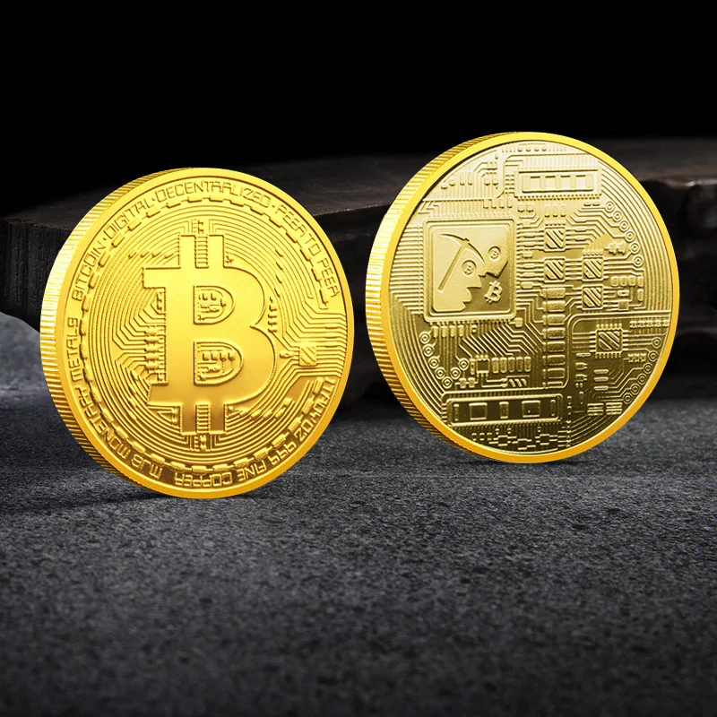 Bitcoin Souvenir Coin Gold Plated Commemorative Coin Collectible Gift Faith In Bitcoin Physical Collection Art 1PCS Bitcoin