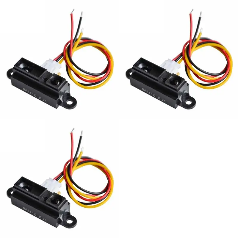 

【PROMOTION】3X GP2Y0A41SK0F 4-30Cm Infrared Distance Sensor 0A41SK INCLUDING WIRE