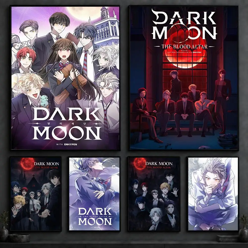 Comic D-Dark Moon: The Blood AltarS Poster Art  Self-Adhesive No Glue Residue Wall Decor for Bedroom Living Room