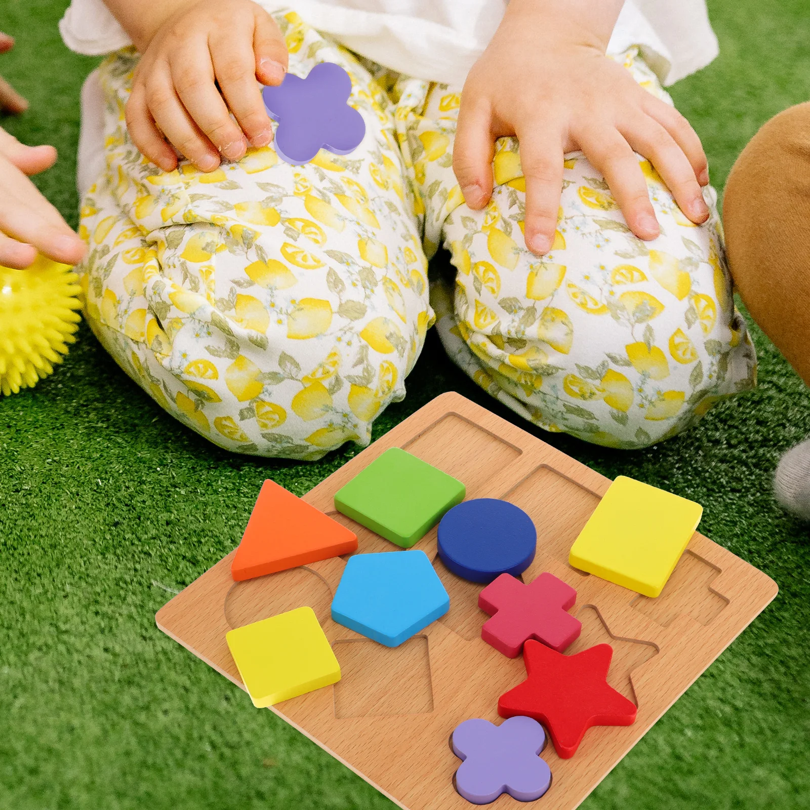 1 conjunto de quebra-cabeça de forma geométrica 3d brinquedo de madeira para crianças habilidades de correspondência reconhecimento de forma de cor jogo de aprendizagem educacional