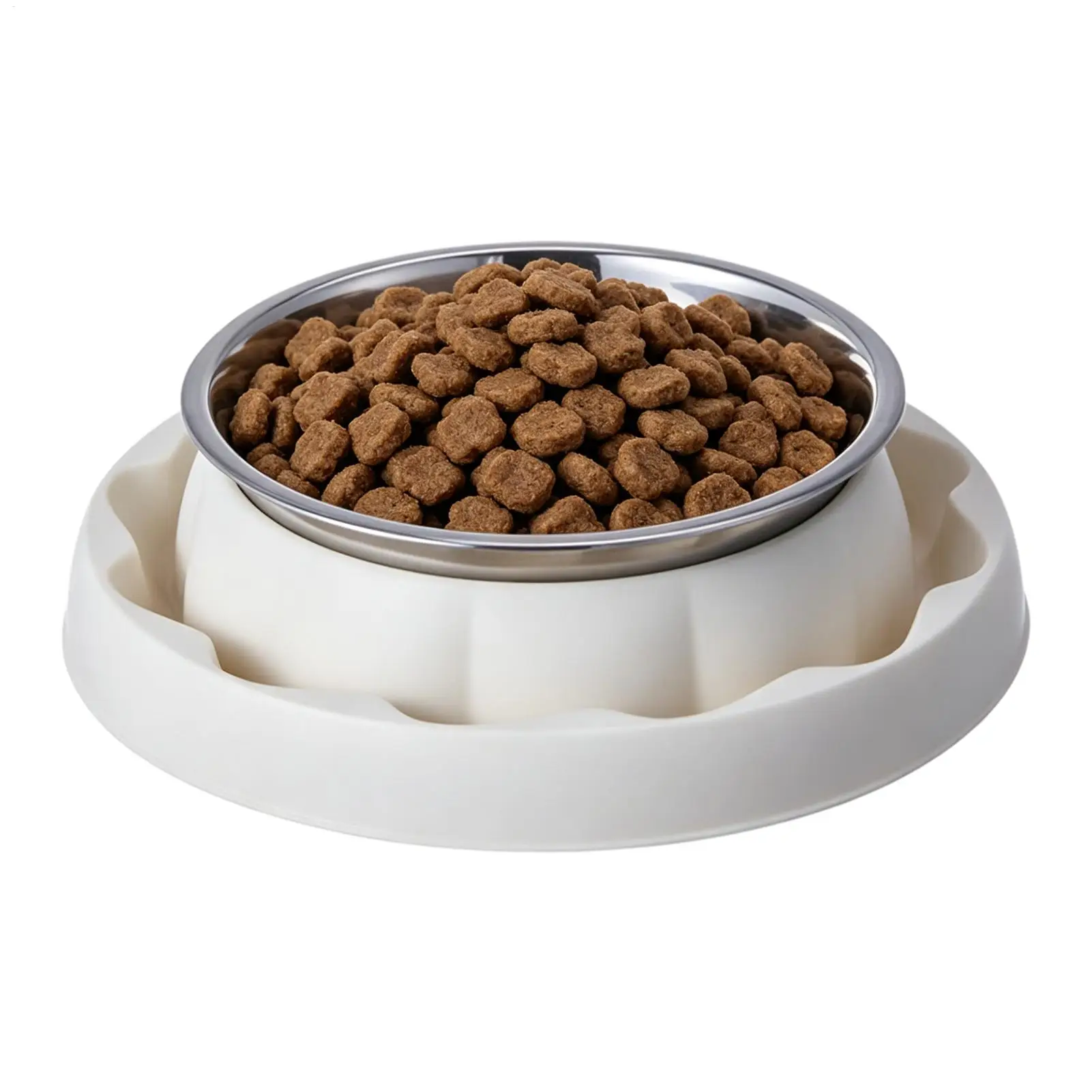 Cat Bowls Stainless Steel Ant Proof Spill-Proof Feeding Feeder Anti Ant Pet Food Dish for Kitten Puppy Indoor Daily Yard Garden