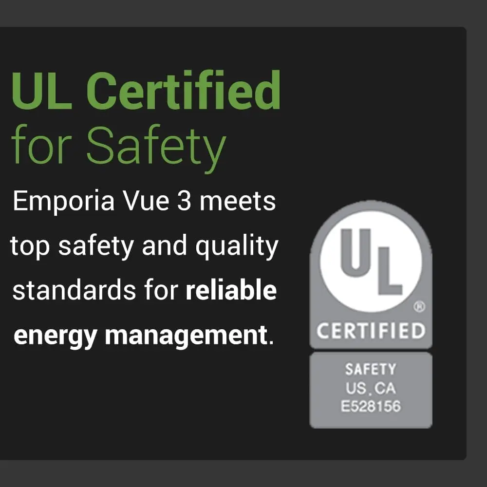 Vue 3 Home Energy Monitor - Smart Home Automation Module and Real Time Electricity Usage Monitor, Power Consumption Meter